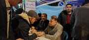 برگزاری میز ارتباطات مردمی در میدان شهید بجنورد خراسان شمالی