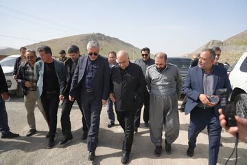 بازدید معاون وزیر راه و شهرسازی از روند اجرایی طرح راهسازی محور نقده - پیرانشهر