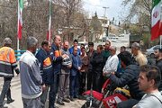 ببینید|طرح ارتقایی‌ایمنی راکبین موتورسوار و  اهدای کلاه ایمنی به موتورسواران به همت اداره کل راهداری و حمل و نقل جاده‌ای استان البرز در شهرستان ساوجبلاغ