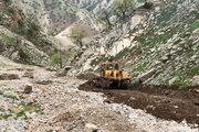ببینید | شروع عملیات ریزش برداری، رفع انسداد جاده روستای گویزه و قلعه جی به مله کبود شهرستان جوانرود