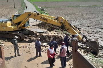 ️احداث پل و بازگشایی راه روستای میلگه عبدالله در کمتر از ۴۸ ساعت