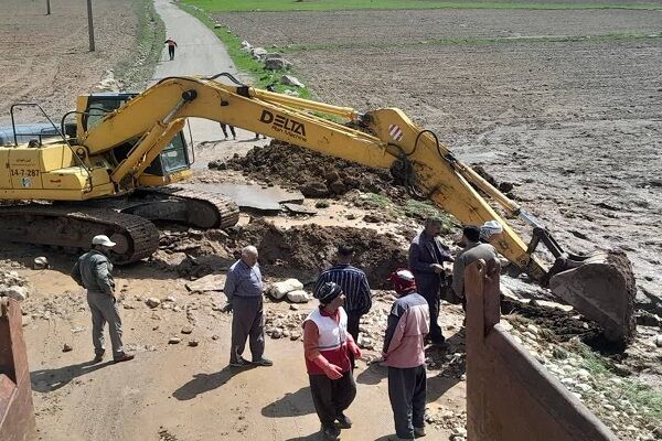 ️احداث پل و بازگشایی راه روستای میلگه عبدالله در کمتر از ۴۸ ساعت
