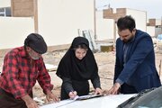 نظارت نماینده سازمان ملی زمین و مسکن بر آماده سازی اراضی نهضت ملی مسکن مرکز و غرب استان سمنان