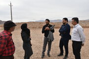 نظارت نماینده سازمان ملی زمین و مسکن بر آماده سازی اراضی نهضت ملی مسکن مرکز و غرب استان سمنان