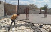 احداث سرای محله در الوند در مرحله اجرای ستون طبقه اول
