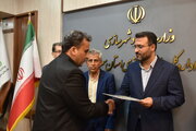 آیین اعطای اعتبارنامه به اعضای منتخب هیئت مدیره نظام کاردانی ساختمان استان سمنان