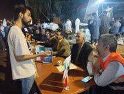 ببینید | برپایی میز خدمت اداره کل راهداری و حمل ونقل جاده ای سیستان و بلوچستان در اجتماع مردمی شهرستان زاهدان‌