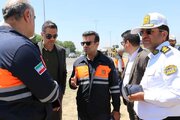 ببینید|بازدید میدانی مدیرکل راهداری و حمل و نقل جاده‌ای و رییس پلیس راه استان البرز از رمپ های ورودی و خروجی آزاد راه تهران کرج قزوین