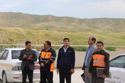 ببینید|آموزش نکات ایمنی به دانش آموزان مدارس حاشیه راه ها در شهرستان قصرشیرین