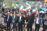 ببینید | حضور مدیرکل راهداری و حمل ونقل جاده ای  سیستان و بلوچستان به همراه راهداران در تجمعات مردمی اقتدار