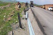 ببینید| عملیات ایمن سازی قوس پر تصادف پل روگذر سه راهی بیاشوش_شهرستان روانسر