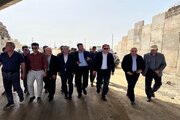 ببینید| بازدید میدانی استاندار بوشهر از پروژه های راهسازی شمال استان بوشهر