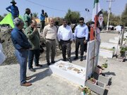 ببینید | بازدید معاون وزیر و مدیرعامل شرکت بازآفرینی شهری ایران از گلزار شهدای میناب و آرامگاه شهدای کودک جنگ رمضان با محوریت برنامه‌ریزی مشترک با مسئولان شهرستان و استانداری هرمزگان