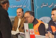 ببینید| برپایی میز ارتباط مردمی اداره‌کل راهداری و حمل‌ونقل جاده‌ای خراسان جنوبی در حاشیه اجتماعات مردمی