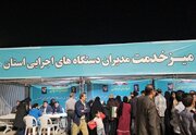 ببینید| برپایی میز ارتباط مردمی اداره‌کل راهداری و حمل‌ونقل جاده‌ای خراسان جنوبی در حاشیه اجتماعات مردمی