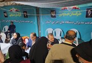 ببینید| برپایی میز ارتباط مردمی اداره‌کل راهداری و حمل‌ونقل جاده‌ای خراسان جنوبی در حاشیه اجتماعات مردمی