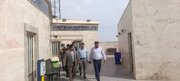 بازدید یزدان خسروی سرپرست اداره کل راهداری و حمل‌ و‌ نقل جاده‌ای خوزستان از پایانه مرزی شلمچه