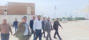بازدید یزدان خسروی سرپرست اداره کل راهداری و حمل‌ و‌ نقل جاده‌ای خوزستان از پایانه مرزی شلمچه