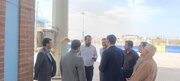 بازدید یزدان خسروی سرپرست اداره کل راهداری و حمل‌ و‌ نقل جاده‌ای خوزستان از پایانه مرزی شلمچه