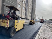 اتمام مرحله نهایی آسفالت محوطه مسکن حمایتی شهریار