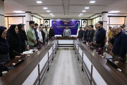 دیدار صمیمانه یزدان خسروی سرپرست اداره کل راهداری و حمل و نقل جاده ای خوزستان با همکاران شاغل در معاونت های فنی و راه های روستایی، توسعه مدیریت و منابع و حوزه مدیریت
