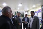 بازدید یزدان خسروی سرپرست اداره کل راهداری و حمل و نقل جاده ای خوزستان از پایانه مسافربری سیاحت اهواز