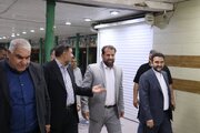 بازدید یزدان خسروی سرپرست اداره کل راهداری و حمل و نقل جاده ای خوزستان از پایانه مسافربری سیاحت اهواز