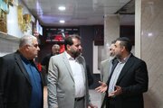 بازدید یزدان خسروی سرپرست اداره کل راهداری و حمل و نقل جاده ای خوزستان از پایانه مسافربری سیاحت اهواز