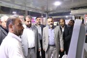 بازدید یزدان خسروی سرپرست اداره کل راهداری و حمل و نقل جاده ای خوزستان از پایانه مسافربری سیاحت اهواز