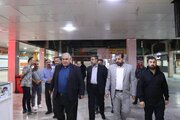 بازدید یزدان خسروی سرپرست اداره کل راهداری و حمل و نقل جاده ای خوزستان از پایانه مسافربری سیاحت اهواز