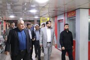 بازدید یزدان خسروی سرپرست اداره کل راهداری و حمل و نقل جاده ای خوزستان از پایانه مسافربری سیاحت اهواز