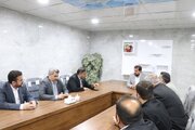 بازدید یزدان خسروی سرپرست اداره کل راهداری و حمل و نقل جاده ای خوزستان از پایانه مسافربری سیاحت اهواز