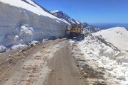 ببینید| عملیات برف روبی و بازگشایی مسیر در محور پیازدول در ارتفاعات (شاهو)  شهرستان پاوه