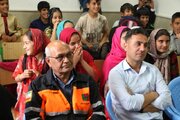 ببینید | آموزش نکات ایمنی به دانش آموزان مدارس حاشیه راه ها این بار در مدرسه روستای توتشامی- شهرستان دالاهو