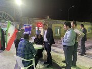 ببینید| برپایی میز خدمت اداره راه و شهرسازی در تجمعات شب های اقتدار شوشتر