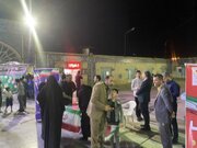 ببینید| برپایی میز خدمت اداره راه و شهرسازی در تجمعات شب های اقتدار شوشتر