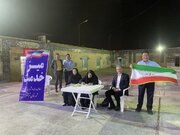 ببینید| برپایی میز خدمت اداره راه و شهرسازی در تجمعات شب های اقتدار شوشتر