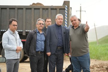 بازدید پیمان آرامون مدیرکل و رییس شورای هماهنگی راه و شهرسازی آذربایجان‌غربی از روند اجرای طرح راهسازی محور نقده - پیرانشهر