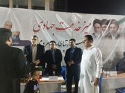 ببینید|برگزاری دومین میز خدمت اداره کل راه و شهرسازی سیستان و بلوچستان در تجمعات شب‌های اقتدار زاهدان