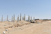 ساخت خانه های یک طبقه در شهرک هکتاری نهضت ملی مسکن دامغان استان سمنان