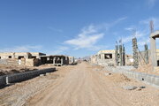 ساخت خانه های یک طبقه در شهرک هکتاری نهضت ملی مسکن دامغان استان سمنان