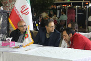 میز خدمت اداره کل راهداری و حمل و نقل جاده‌ای کردستان در تجمع شبانه مردم سنندج