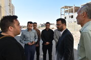 نظارت مدیرکل راه و شهرسازی استان سمنان بر روند تکمیل پروژه های بهارستان و حکیم الهی سمنان