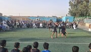 ببینید| آغاز مسابقات فوتبال جام محلات حاشیه شهر زاهدان به یاد شهدای مدرسه شجره طیبه و شهدای جنگ رمضان(2)