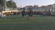 ببینید| آغاز مسابقات فوتبال جام محلات حاشیه شهر زاهدان به یاد شهدای مدرسه شجره طیبه و شهدای جنگ رمضان(2)