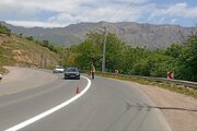 ببینید|  عملیات خط‌کشی آکس جاده محور جوانرود به بیاشوش