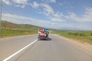 ببینید|  عملیات خط‌کشی آکس جاده محور جوانرود به بیاشوش