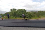 ببینید| شروع عملیات روکش آسفالت مسیر جوانرود ـ ثلاث باباجانی(حد فاصل کانی گوهر)