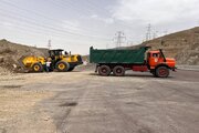 ببینید|ادامه عملیات احداث کنار گذر پل B1 توسط اداره کل راهداری و حمل و نقل جاده‌ای استان البرز