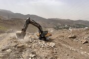 ببینید|ادامه عملیات احداث کنار گذر پل B1 توسط اداره کل راهداری و حمل و نقل جاده‌ای استان البرز